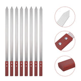 1122134 Merge 10 Pieces Kebab Skewer Stainless Steel BBQ Skewer Pork Beef Flat Needle Z300 xxxxxxx You 160726.
