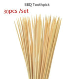 1122136 Merge 30 Pieces Bamboo Wooden BBQ Skewers Meat Food Grill Camping Sticks Z300 xxxxxxx You 160726.