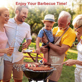 1122137 Merge 14 Pieces Stainless Steel BBQ Skewers Flat Metal Kabob Barbecue Grill Sticks Z300 xxxxxxx You 160726.