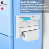 1140184 6in1 Wall Mounted Kitchen Rack Towel Holder Foil Organizer Film Dispenser Z308 xxxxxxx You