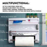 1140184 6in1 Wall Mounted Kitchen Rack Towel Holder Foil Organizer Film Dispenser Z308 xxxxxxx You