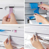 1140184 6in1 Wall Mounted Kitchen Rack Towel Holder Foil Organizer Film Dispenser Z308 xxxxxxx You