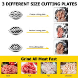 1161 Merge Electric Meat Grinder 2800W Appliance Heavy Duty Mincer Sausage Stuffer 3 Steel Plates