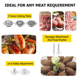 1161 Merge Electric Meat Grinder 2800W Appliance Heavy Duty Mincer Sausage Stuffer 3 Steel Plates