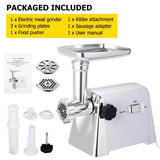 1161 Merge Electric Meat Grinder 2800W Appliance Heavy Duty Mincer Sausage Stuffer 3 Steel Plates