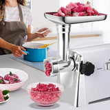 1161 Merge Electric Meat Grinder 2800W Appliance Heavy Duty Mincer Sausage Stuffer 3 Steel Plates