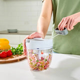 1172 Merge New Manual Food Chopper Pull Cord Pulling Vegetable Slicer Hand Blender 900ml X181 xxxxxxx You 270426.