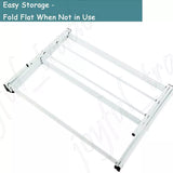 1201819 Merge 3 Tier Folding Cloths Rack Horse Airer Drying Laundry Dryer Indoor Outdoor Z225.