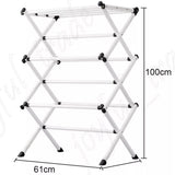 1201819 Merge 3 Tier Folding Cloths Rack Horse Airer Drying Laundry Dryer Indoor Outdoor Z225.