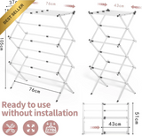 1201820 Merge Cloths Drying Rack 3-Tier Expandable Metal Laundry folding Towel Z225.