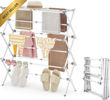 1201820 Merge Cloths Drying Rack 3-Tier Expandable Metal Laundry folding Towel Z225.