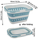 1201822 Merge Blue Large Laundry Basket Dirty Cloths Foldable Z234 xxxxxxx You 050226.