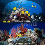 120314 Merge Full Face Snorkel Mask Swimming Breath Dry Diving Scuba Glass Anti-Fog XL Z222.