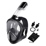 120314 Merge Full Face Snorkel Mask Swimming Breath Dry Diving Scuba Glass Anti-Fog XL Z222.