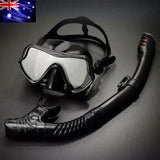 120315 Merge Adult anti Fog Goggles Snorkel Mask Set Diving Silicone Dive Swimming Z222.