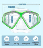 120316 Professional Scuba Diving Snorkel And Mask Z222.
