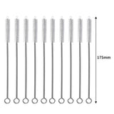 120360 Merge 10 Pcs Nylon Reusable Straw Brush Cleaner Bottle Small Long Cleaning Tube Pipe 175mm Z262 xxxxxxx You 240426.