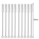 120361 Merge 10 Pcs Nylon Reusable Straw Brush Cleaner Bottle Small Long Cleaning Tube Pipe 230mm Z262 xxxxxxx You 240426.