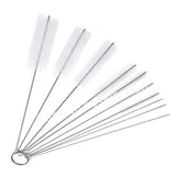 120363 Merge 10 Pcs Nylon Reusable Straw Brush Cleaner Bottle Small Long Cleaning Tube Pipe White 200mm Z262 xxxxxxx You 240426.