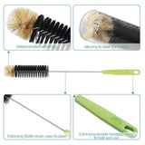 120365 Merge 2PCS Bendable Long Handle Cleaner Brushes Bottle For Cleaning Neck Bottles Z261 xxxxxxx You 240426.
