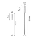 120366 Merge 10 PCS Nylon Reusable Straw Brush Cleaner Bottle Small Long Cleaning Tube Pipe Z261 xxxxxxx You 240426.