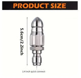 120414 Merge High Pressure Sewer Jet Nozzle 1/4" Stainless Steel Drain cleaner Tool Z321 xxxxxxx You.
