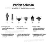 120416 Merge 12mm Drain Snake Pipe Sewer Cleaner Electric Unblocker Sink Pipeline 6 Drill Bits Z321 xxxxxxx you