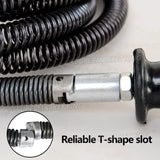 120416 Merge 12mm Drain Snake Pipe Sewer Cleaner Electric Unblocker Sink Pipeline 6 Drill Bits Z321 xxxxxxx you