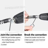 120416 Merge 12mm Drain Snake Pipe Sewer Cleaner Electric Unblocker Sink Pipeline 6 Drill Bits Z321 xxxxxxx you