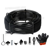 120416 Merge 12mm Drain Snake Pipe Sewer Cleaner Electric Unblocker Sink Pipeline 6 Drill Bits Z321 xxxxxxx you