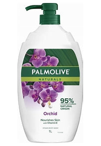 120430 Palmolive Naturals Orchid Nourishes Skin With Vitamin E 1Lt Vegan Body Wash Z168.