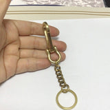 120510 Merge Solid Brass Key Chain Holder Keyring Bag Wallet With Snap Hook Z313 xxxxxxx You 070826.