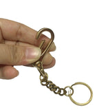 120510 Merge Solid Brass Key Chain Holder Keyring Bag Wallet With Snap Hook Z313 xxxxxxx You 070826.