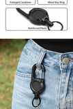 120518 Merge Heavy Duty Retractable Carabiner Car Key Chain Badge Holder Steel cord Z313 xxxxxxx You 070826.