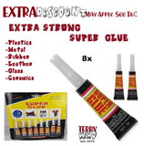 128124 Merge Extra Strong Pack Of 8 Super Glue 3g Tubes Supa Glue DIY Random Packing 8 Per Pack Z323 280926.