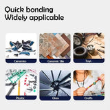 128127 Merge 5sec Super Glue Strong bond for shoes Glass Metal Wood Plastic Ceramic Quick Dry 50ml Z323 280926.