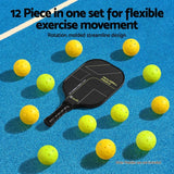 128145 Merge 12 Pickleballs Pieces Set 40 Hole Design Durable Indoor Outdoor PE Balls Z327 Z202 131026.