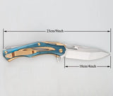 128150 Merge Hunting Knife 5Cr13 Steel Blade Multi Color Steel Handle, Camping Outdoor Knife Z330 161026.