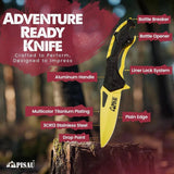 128152 Merge Outdoor Rainbow Titanium Blade Folding Pocket Knife Hunting Camping Survival EDC Pick You Colour Z330 101026.