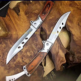 Brown Handle Knife Outdoor Survival Camping Pocket Hunting Knife fixed Blade Z330 128153