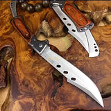Brown Handle Knife Outdoor Survival Camping Pocket Hunting Knife fixed Blade Z330 128153