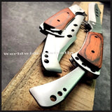 Brown Handle Knife Outdoor Survival Camping Pocket Hunting Knife fixed Blade Z330 128153