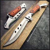 Brown Handle Knife Outdoor Survival Camping Pocket Hunting Knife fixed Blade Z330 128153