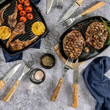 GRYLT 8 Piece Jumbo steak Knife And Fork Set Z332 128163