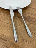 24Pcs Stainless Steel Cutlery Set Dinner Fork Knife Spoon Mirror Polish As Stainless Should Be 128164.