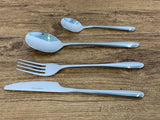 24Pcs Stainless Steel Cutlery Set Dinner Fork Knife Spoon Mirror Polish As Stainless Should Be 128164.