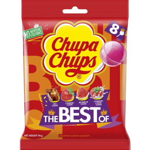 130203 Chupa Chups Bag Of Candy 8 Pack 300g Z105.