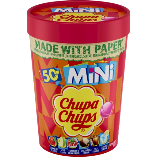 130208 Merge Chupa Chups Best Of Mini Tube 50 Pack 300g Z105.