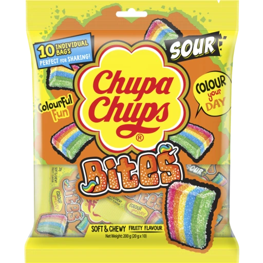 130209 Merge Chupa Chups Sour Bits Share Pack 10 200g Z105.