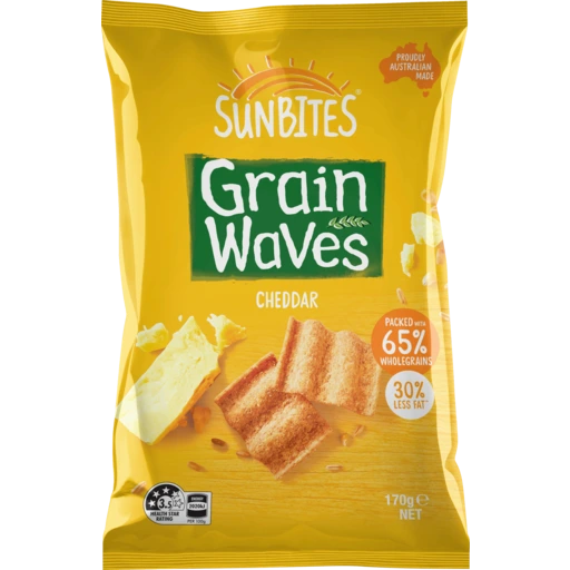 130237 Merge Sunbites Grain Waves Cheddar Wholegrain Chips 170g Z105 xxxxxxx You.